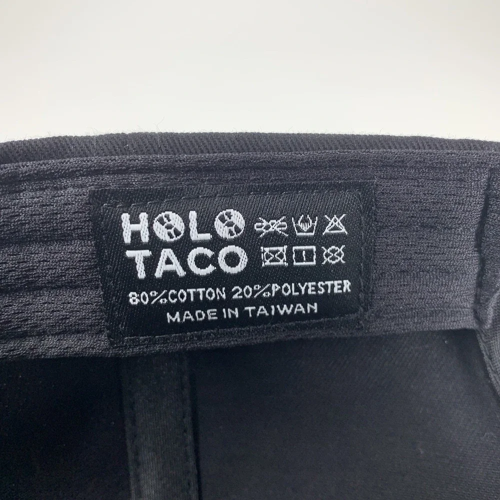 Holo Taco Hat Nail Polish Blue Green Black Adjustable Strap Baseball Cap